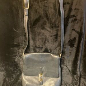 Coach Black Leather Legacy Slim Crossbody Shoulder Bag